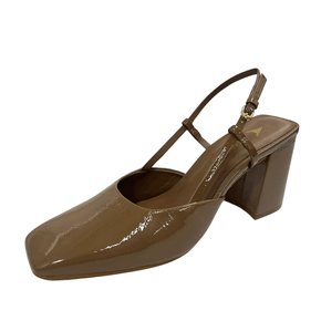 Slingback Carrano Marrom Mocha Couro Veniz 