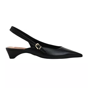 Slingback Jorge Bischoff Feminino Preto Couro