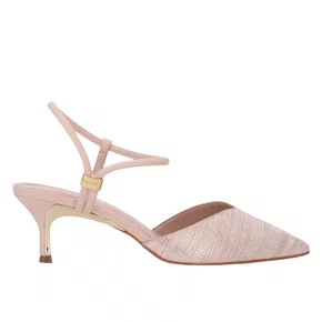 Slingback Luz da Lua Feminino Luce Bege Couro