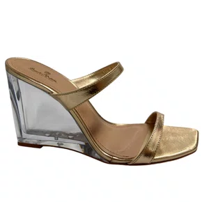 Tamanco Anabela Berti Maria Feminino Anabela Dourado