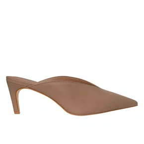 Tamanco Carrano Feminino Salto Fino Mocha Couro