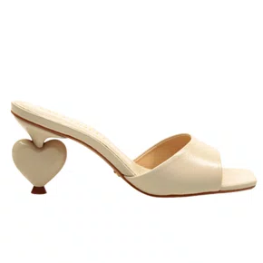 Tamanco Cecconello Feminino Off White Couro