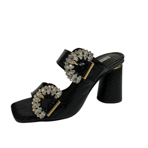 Tamanco Jorge Bischoff Preto Couro 