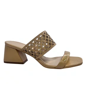 Tamanco Luz da Lua Feminino Salto Bloco Butter Couro