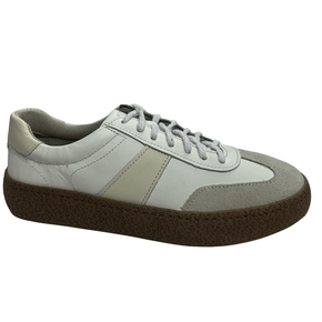 Tênis Democrata Feminino Bora Branco Off White Couro 