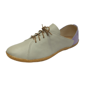 Tênis Ipadma Bege Lavanda Couro 