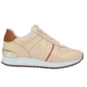 Tênis Jorge Bischoff Feminino Jogger Nude Marrom Couro Croco