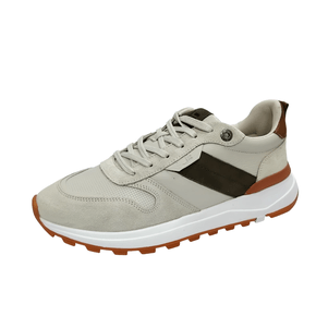 Tênis Jorge Bischoff Off White Verde Caramelo Couro Tecido