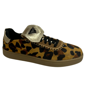 Tênis Lança Perfume Feminino Animal Print Onça Couro