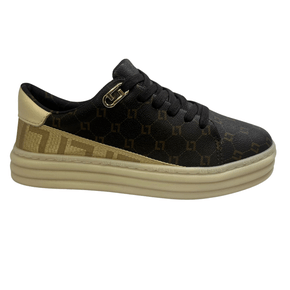 Tênis Luz da Lua Feminino Mocca Marfim Monograma