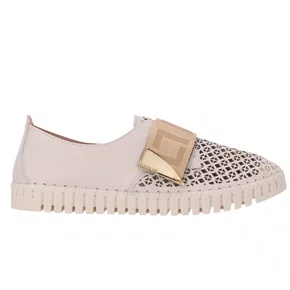 Tênis Luz da Lua Feminino Panna couro Vazado