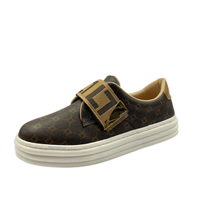 Tênis Luz da Lua Slip On Feminino Mocca Marfim Monograma 