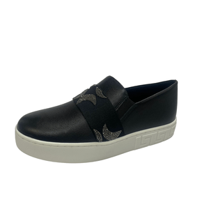 Tênis Luz da Lua Preto Slip On Couro 