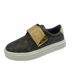 Tênis Luz da Lua Slip On Feminino Mocca Marfim Monograma 