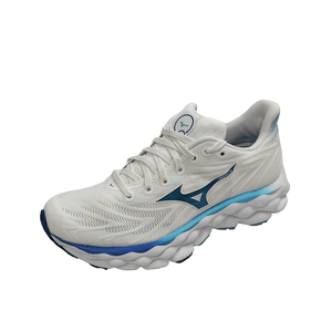 Tênis Mizuno Running Wave Sky 8 Branco Azul 