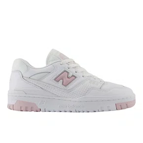 Tênis New Balance Feminino 550 Branco Rosa Claro Couro