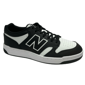 Tênis New Balance Masculino 480 Preto Branco Couro 