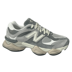 Tênis New Balance Masculino 9060 Cinza Claro Couro Camurça