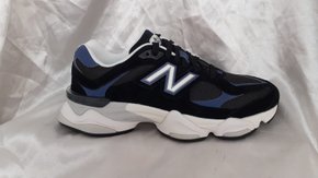 Tênis New Balance Masculino 9060 Preto Marinho Couro Camurça