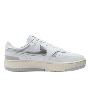 Tênis Nike Feminino Gamma Force Branco Prata Couro