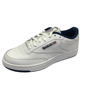 Tênis Reebok Club C 85 Branco Marinho Couro 