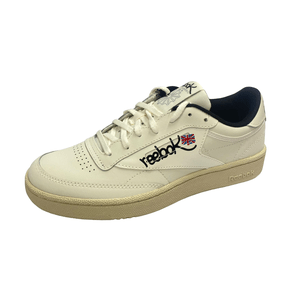 Tênis Reebok Club C 85 Branco Off Preto Couro 
