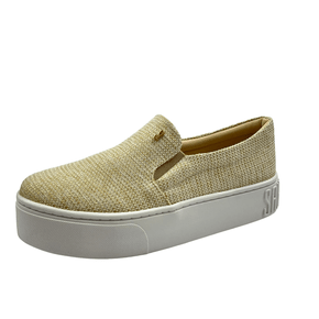 Tênis Santa Lolla Juta Ouro Slip On 