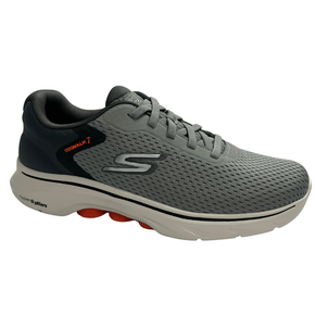 Tênis Skechers Masculino Go Walk 7 Cinza Laranja