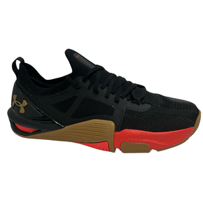 Tênis Under Armour Masculino UA Tribase Cross 2 Preto Vermelho Dourado