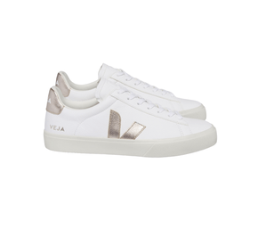 Tênis Veja Campo Chromefree Leather Extra White Platine