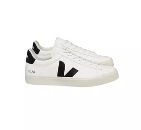 Tênis Veja Campo Masculino Chromefree Leather Extra White Black