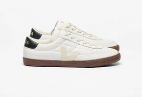 Tênis Veja Feminina Leather White Black Bark