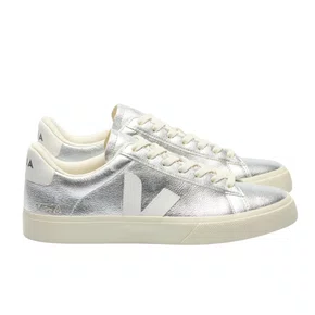 Tênis Veja Feminino Campo Silver White Couro