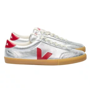 Tênis Veja Feminino Volley Silver Pepper Couro 