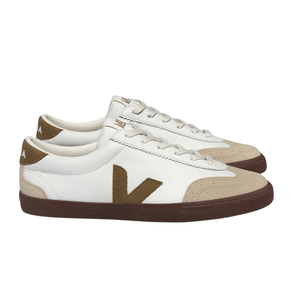 Tênis Veja Feminino Volley White Tent Bark Couro