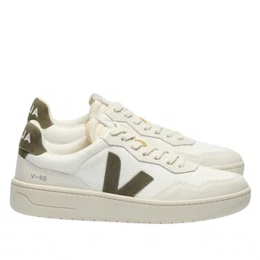 Tênis Veja Masculino V-90 White Kaki