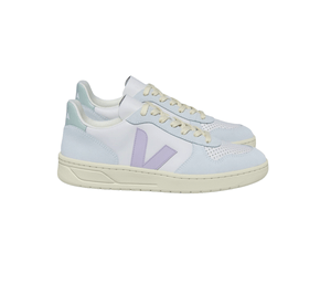 Tênis Veja V-10 Leather Gravel Parme Menthol