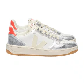 Tênis Veja V-10 Leather White Pierre Silver