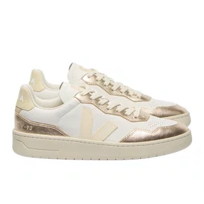 Tênis Veja V-90 Feminino White Platine Couro