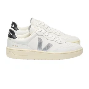 Tênis Veja V-90 Leather White Silver Black