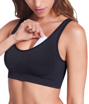 Top Loba Touch Com Bojo Removível Sem Costura Natural 