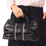 Bolsa Cecconello Feminina Preta Couro Média