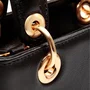 Bolsa Cecconello Feminina Preto Zoe Couro Pequena