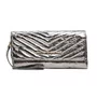 Bolsa Jorge Bischoff Clutch Feminina Matelassê Grafite Couro