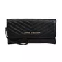 Bolsa Jorge Bischoff Clutch Feminina Matelassê Preto Couro