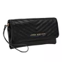 Bolsa Jorge Bischoff Clutch Feminina Matelassê Preto Couro