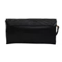 Bolsa Jorge Bischoff Clutch Feminina Matelassê Preto Couro