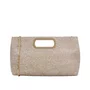 Bolsa Jorge Bischoff Feminina Clutch Off White Couro - Média 