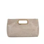Bolsa Jorge Bischoff Feminina Clutch Off White Couro - Média 