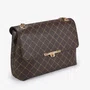 Bolsa Jorge Bischoff Feminina De Ombro Marrom Monograma JB - Grande 